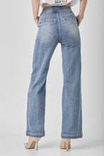 Load image into Gallery viewer, Wide Flare Button Jeans
