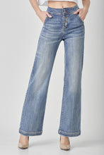 Load image into Gallery viewer, Wide Flare Button Jeans
