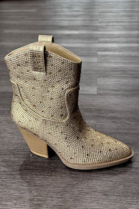 Gold Tone Booties