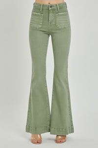 Curvy Olive Bell Bottoms