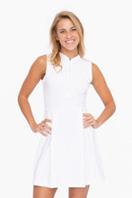 Load image into Gallery viewer, White Half Zip Dress
