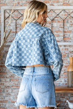 Load image into Gallery viewer, Denim Check Jacket
