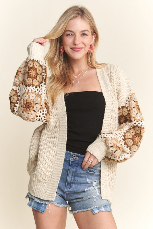 Crochet Sleeve Cardi