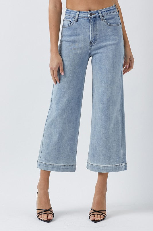 Hi-Rise Wide Leg Crop