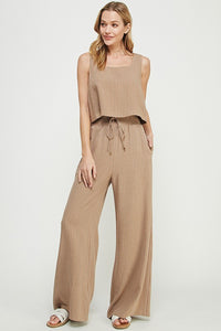 Fawn White Linen Set