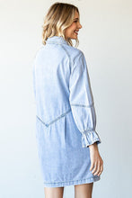 Load image into Gallery viewer, Denim 3/4 Sleeve Dress

