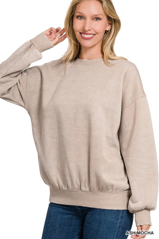 Ash Mocha Crew Pullover