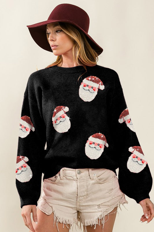 Santa Sequin Sweater