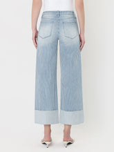 Load image into Gallery viewer, Stripe Cuffed Denim
