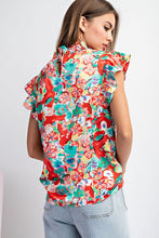 Load image into Gallery viewer, Floral Print Mock Neck
