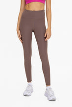 Load image into Gallery viewer, Deep Taupe Ribbed Leggings
