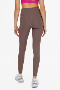 Deep Taupe Ribbed Leggings