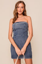 Load image into Gallery viewer, Denim Strapless Dress
