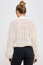Load image into Gallery viewer, Cream Textured Blouse
