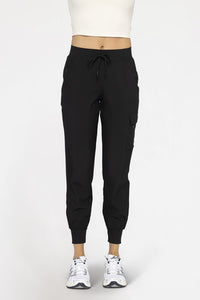 Black Cargo Joggers