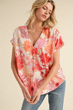 Load image into Gallery viewer, Satin Floral Blouse
