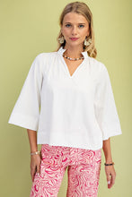 Load image into Gallery viewer, White Ruffle Neck Blouse
