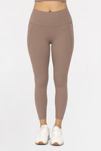 Load image into Gallery viewer, Deep Taupe Ribbed Leggings
