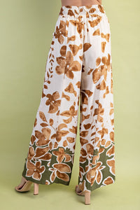Almond Mix Palazzo Pants