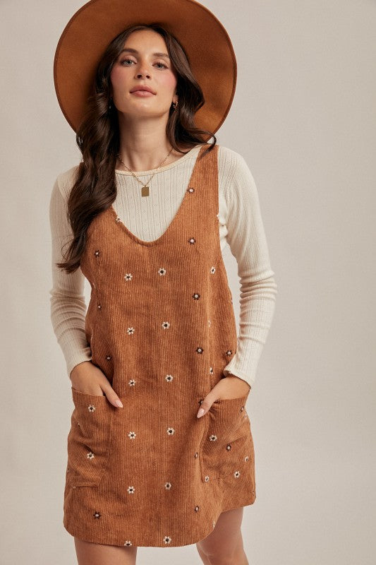Corduroy Overall Dress