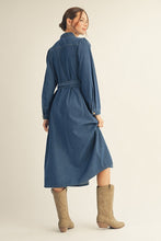 Load image into Gallery viewer, Denim Belted Dress
