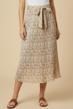 Load image into Gallery viewer, Textured Belted Maxi Skirt
