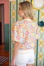 Load image into Gallery viewer, Floral Embroidery Patch Top

