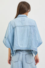 Load image into Gallery viewer, Light Wash Cape Jacket
