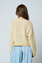 Load image into Gallery viewer, Butter Yellow STripe Cardi
