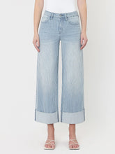 Load image into Gallery viewer, Stripe Cuffed Denim
