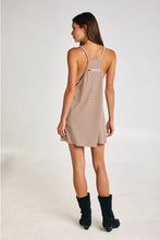 Load image into Gallery viewer, Stripe Taupe Romper Dress
