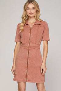 Cinnamon Washed Dress