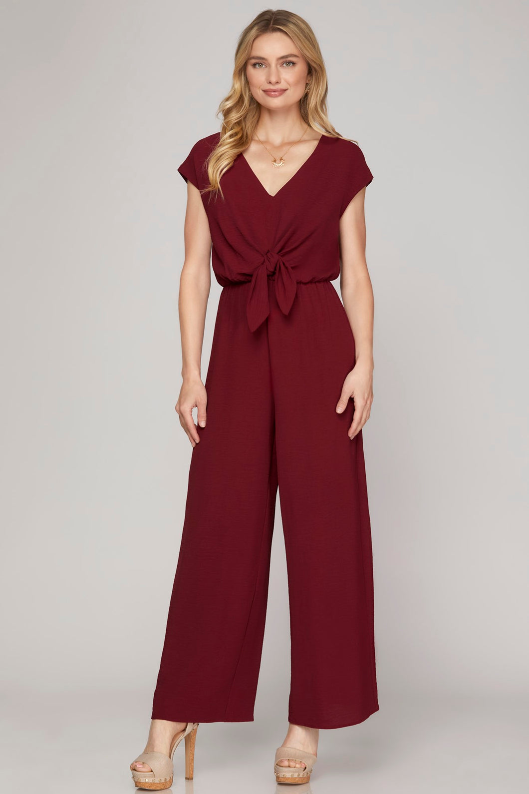 Wine Jumpsuit
