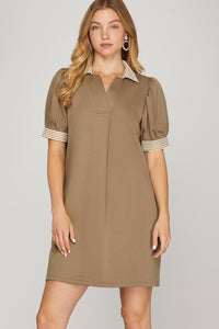 Mocha Collard Dress