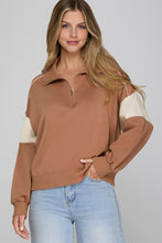 Load image into Gallery viewer, Cinnamon Block Pullover
