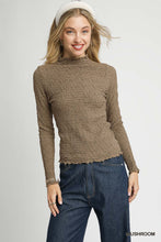Load image into Gallery viewer, Mushroom Textured Mock Neck
