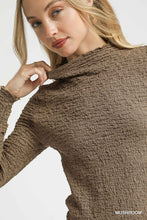 Load image into Gallery viewer, Mushroom Textured Mock Neck
