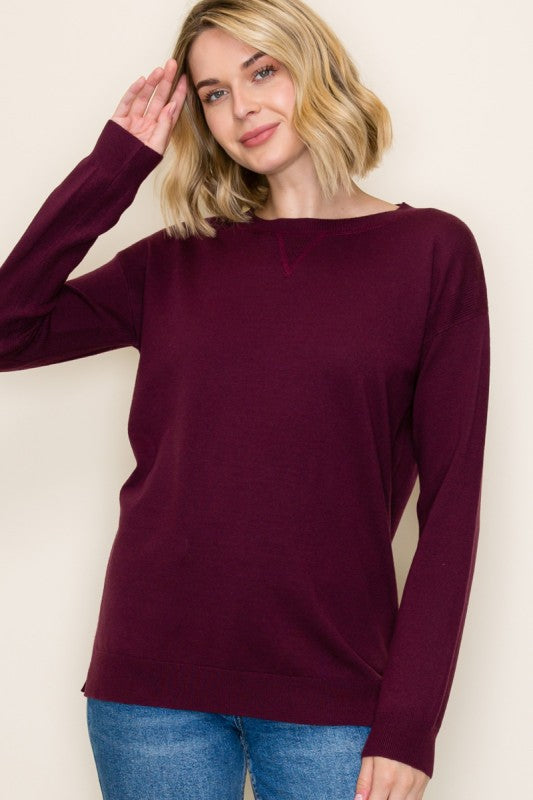 Everyday Plum Pullover