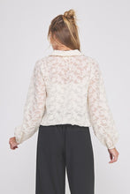 Load image into Gallery viewer, Cream Jacquard Blouse
