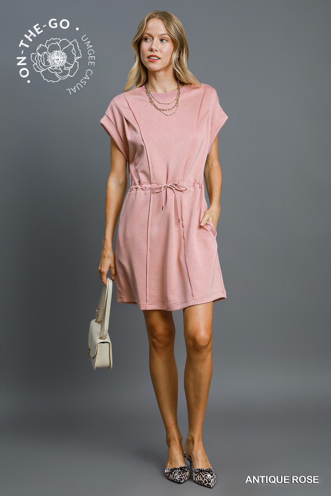 Rose Drawsting Dress