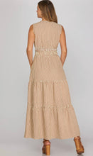 Load image into Gallery viewer, Brown Gingham Maxi Dress
