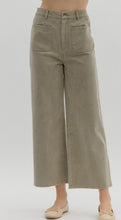 Load image into Gallery viewer, Olive Pocket Crop Jeans
