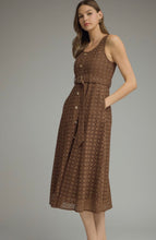 Load image into Gallery viewer, Brown Eyelet Dress
