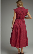 Load image into Gallery viewer, Red Brown Front Tie Midi

