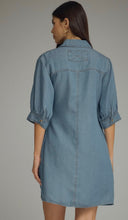 Load image into Gallery viewer, Light Denim Self-Tie Dress
