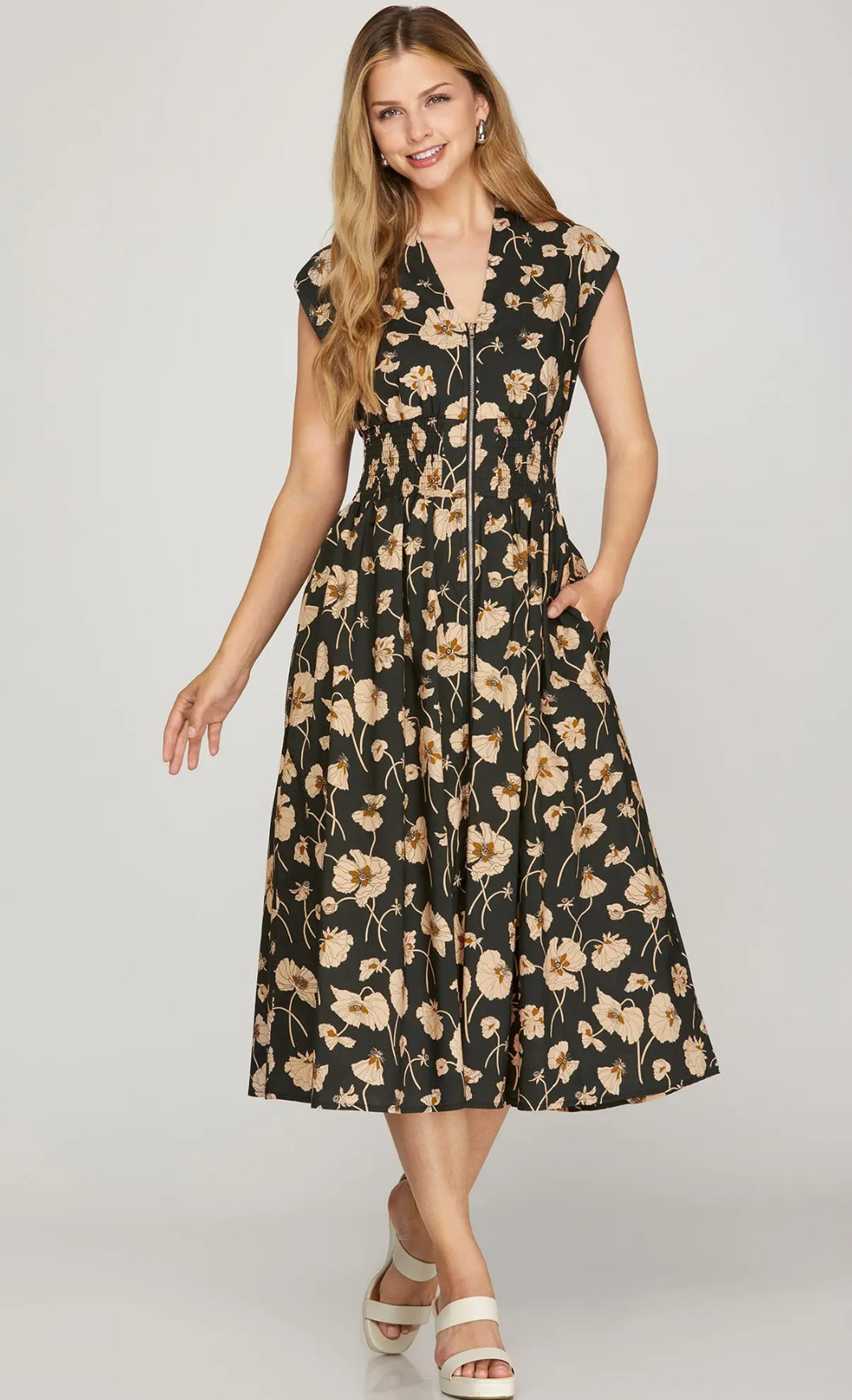 Black Drop Shoulder Dress