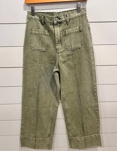 Olive Pocket Bottoms