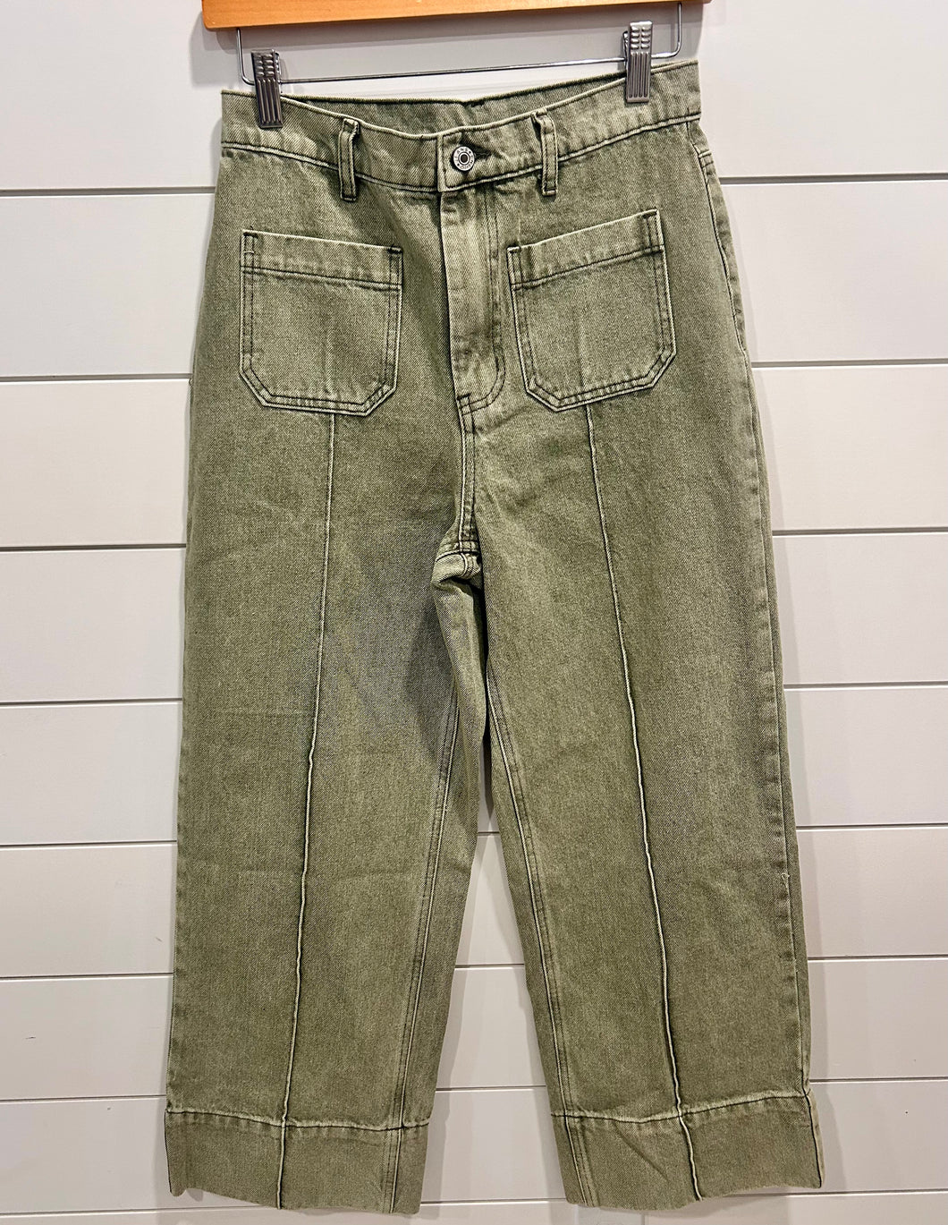 Olive Pocket Bottoms