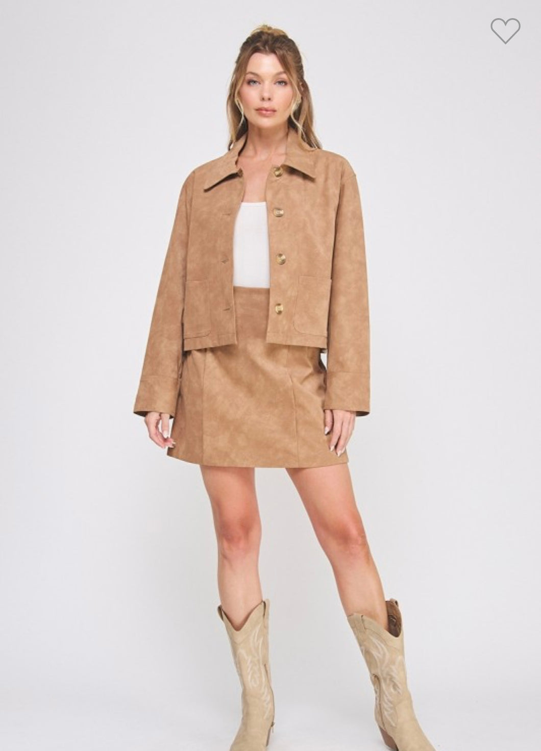Camel Suede Jacket