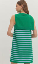 Load image into Gallery viewer, Green Faux Sweater Dress
